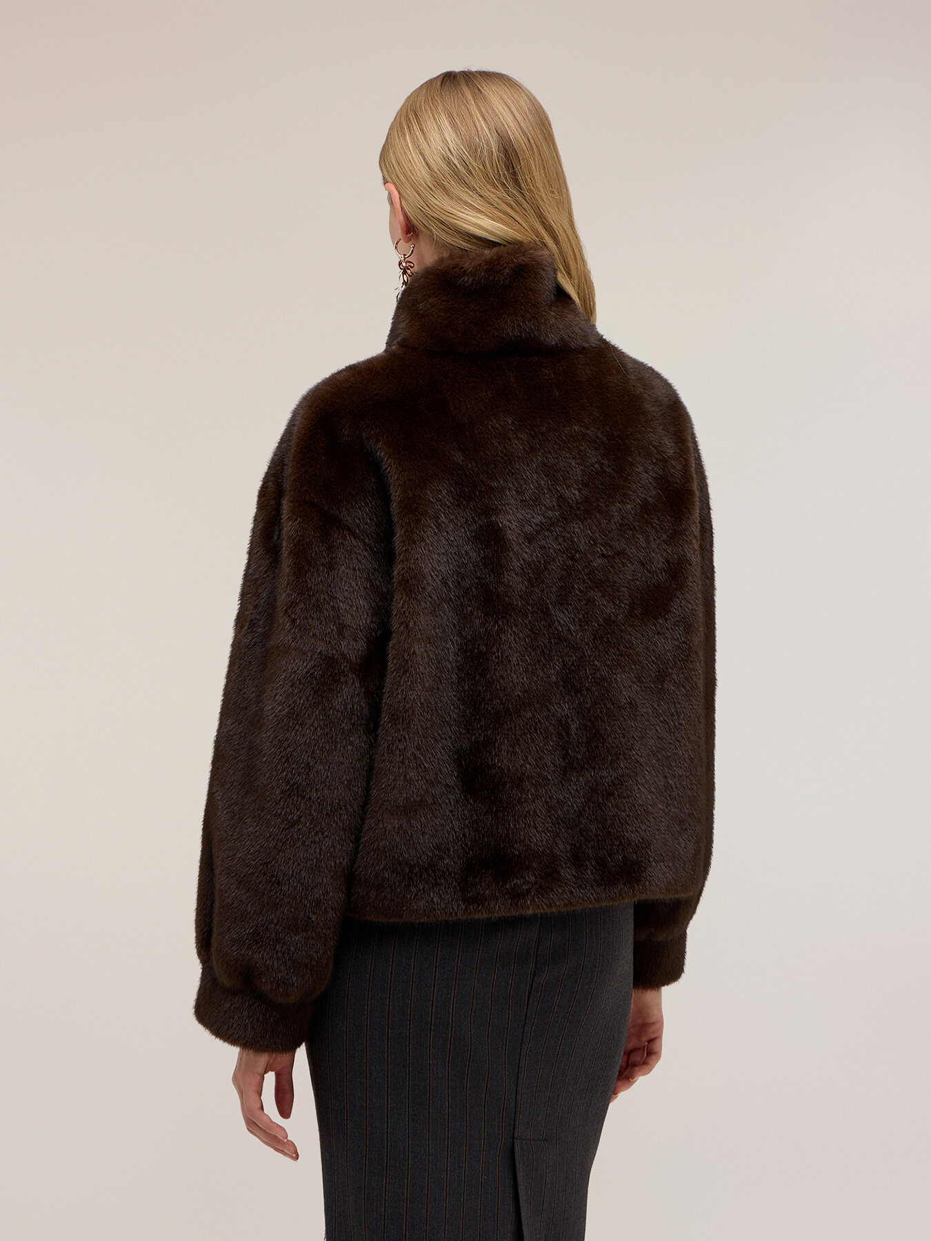 Winter jacket with high collar image number 1