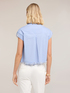 Boxy poplin shirt with stones image number 1