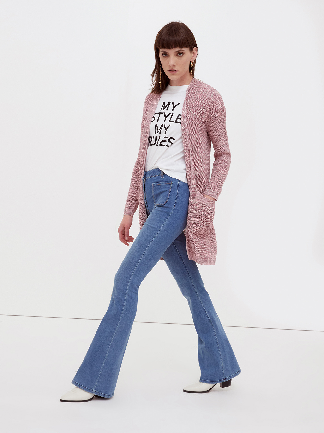 Cardigan lungo lurex image number 0