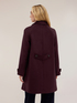Single-breasted coat in wool-blend drap image number 1