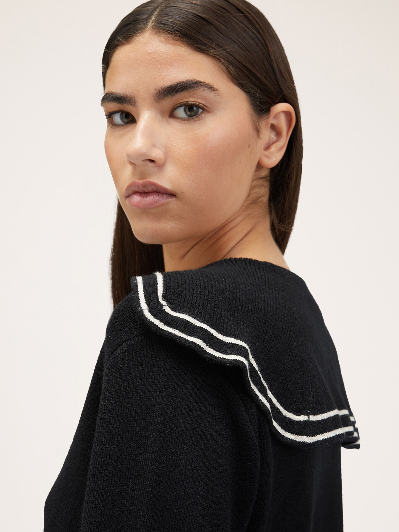 Sweater with sailor collar image number 2