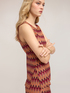 Knit top with chevron print image number 3