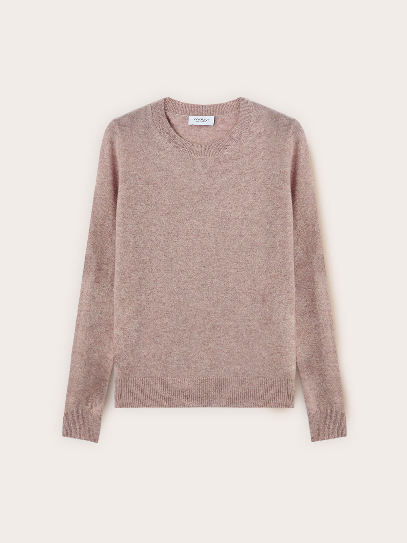 Cashmere sweater with ribbed sleeves image number 4