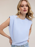 Cropped knit top with straps image number 2