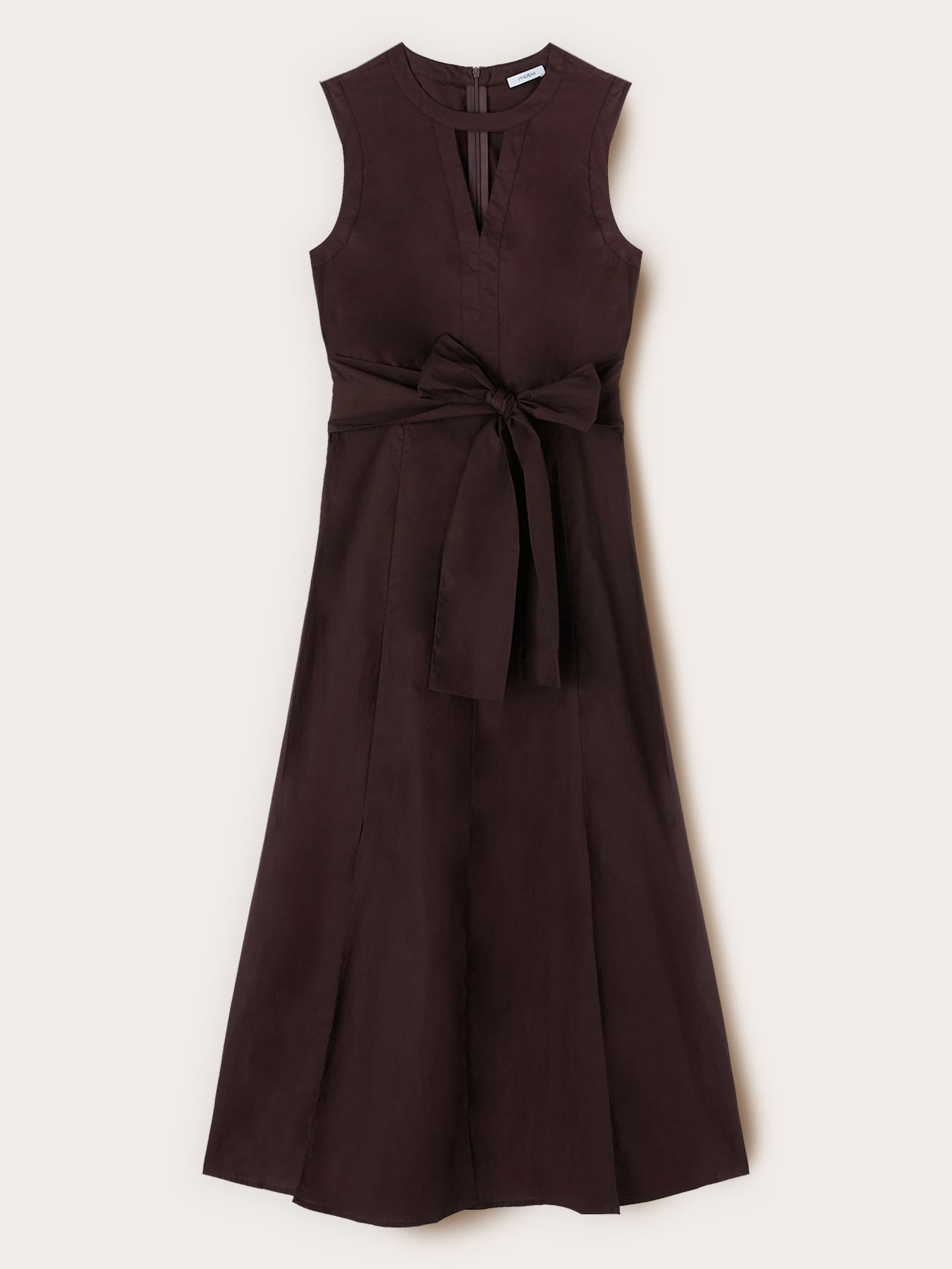 Vestito linea ad A in popeline image number 3