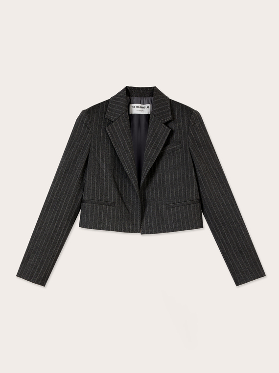 Cropped pinstripe blazer The Tailoring Lab
