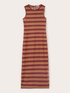 Long chevron pattern knit dress image number 4