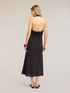 A-line long dress in linen blend image number 1