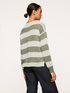Striped lurex sweater image number 1