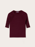 Viscose sweater with ribbed raglan sleeves image number 4