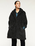 Cappotto a trapezio effetto astrakan image number 0
