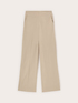 Pantalon palazzo en gabardine avec pli marqu&eacute; image number 4