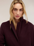 Single-breasted coat in wool-blend drap image number 3