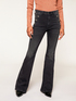 Jeans flare motivo bottoni image number 2