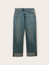 Jeans regular con dobladillo doblado image number 4