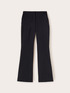Flare pants in compact fabric image number 3