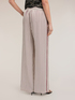 Palazzo pants in viscose twill image number 1