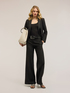 Blazer in Milano stitch with taffeta details image number 2