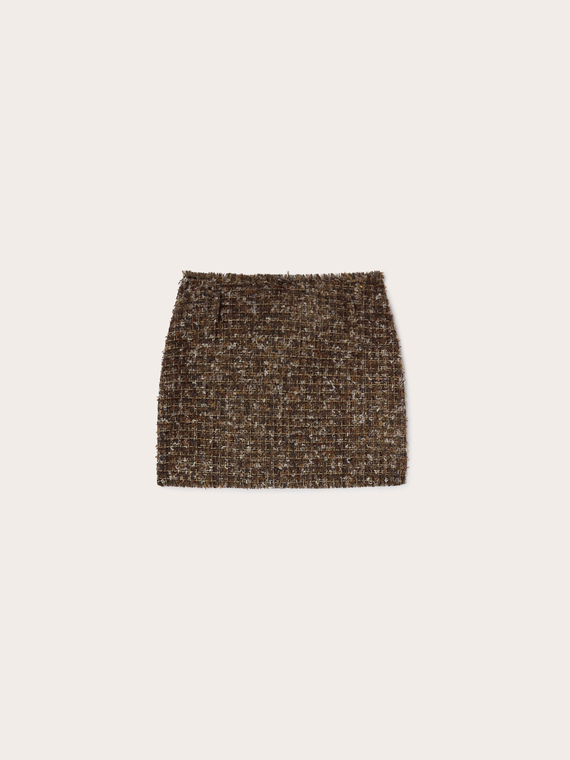 Minirock aus Tweed