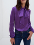 Satinbluse mit Schleife image number 2