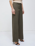 Solid colour palazzo trousers image number 2