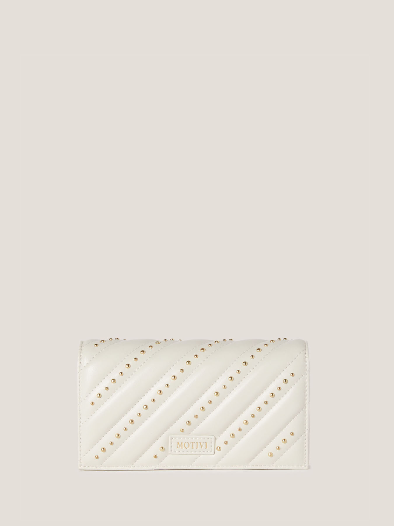 Wallet Bag in tessuto spalmato con borchie image number 1