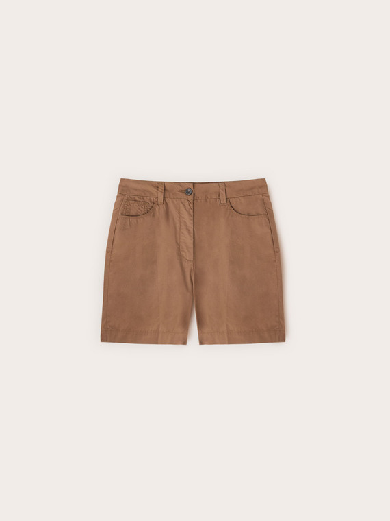 Shorts aus Baumwoll-Popeline