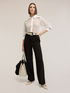Macram&eacute; lace shirt with contrasting bands image number 2