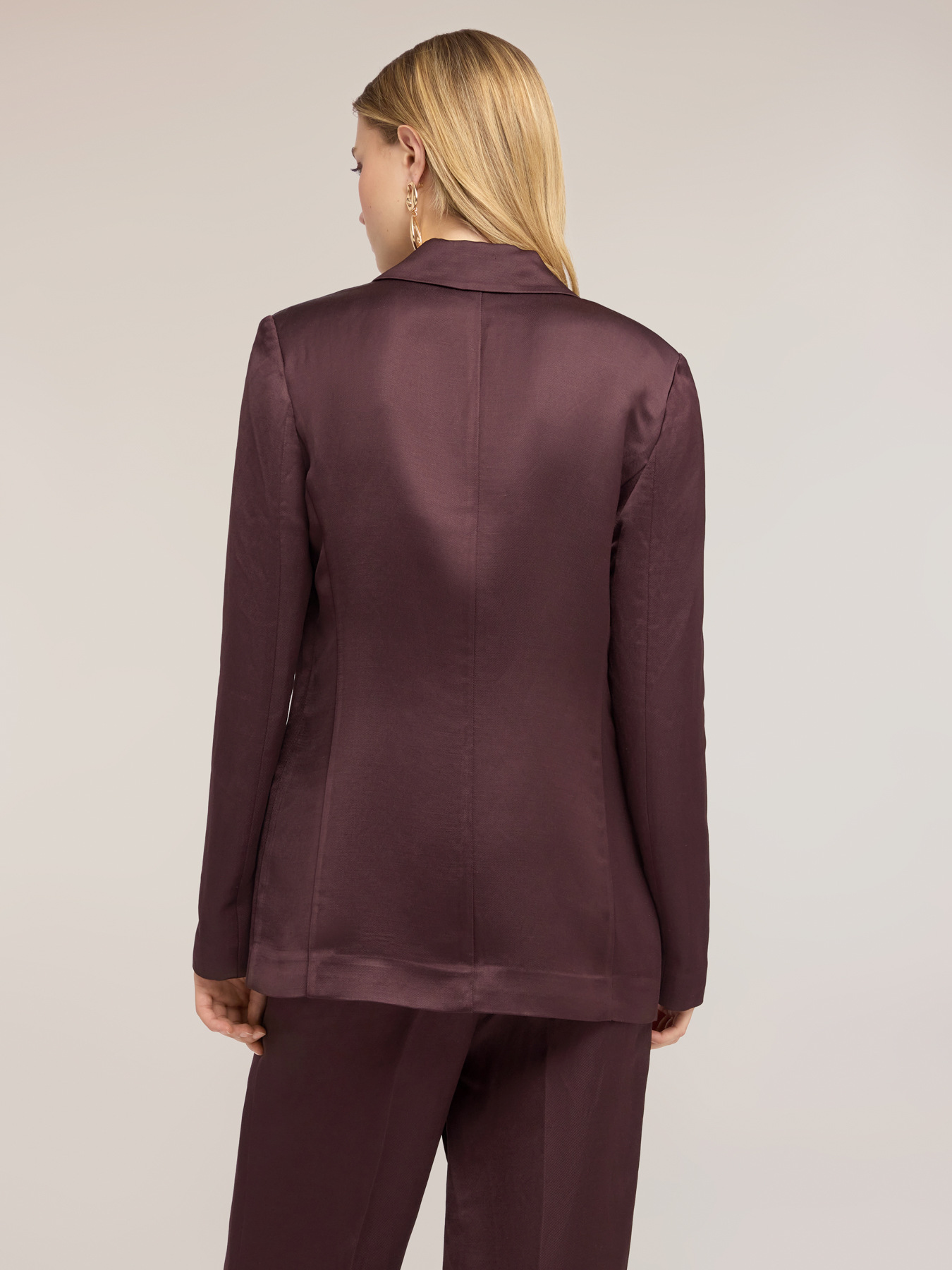 Strukturierte Doppelreiher-Jacke aus Leinenmischung image number 1