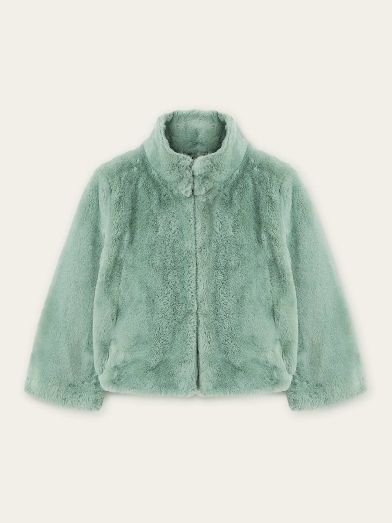 Abrigo corto de pelo sint&eacute;tico image number 3