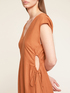 Cut-out dress in viscose linen image number 2