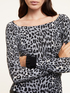 Animal pattern jacquard sweater image number 2