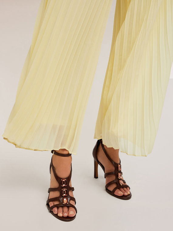 Motivi Sandali con pietre Donna, Marrone, Taglia 39