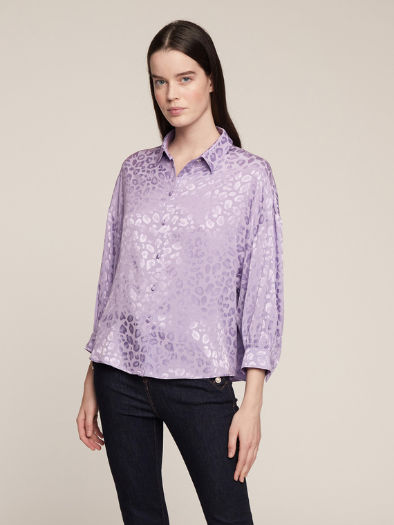 Motivi Camicia satin fantasia animalier Donna