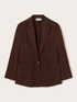 Blazer monopetto con martingala image number 4