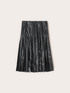 Jupe plissée en tissu enduit Smart Couture image number 5