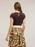 T-Shirt aus Leinenmischung mit Drapierung image number 1