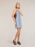 A-line dress in pleated knit image number 3