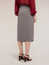 Midi pencil skirt with pleats image number 1