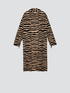 Long zebra pattern cardigan image number 3