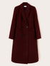 Double-breasted coat in wool blend drap image number 4