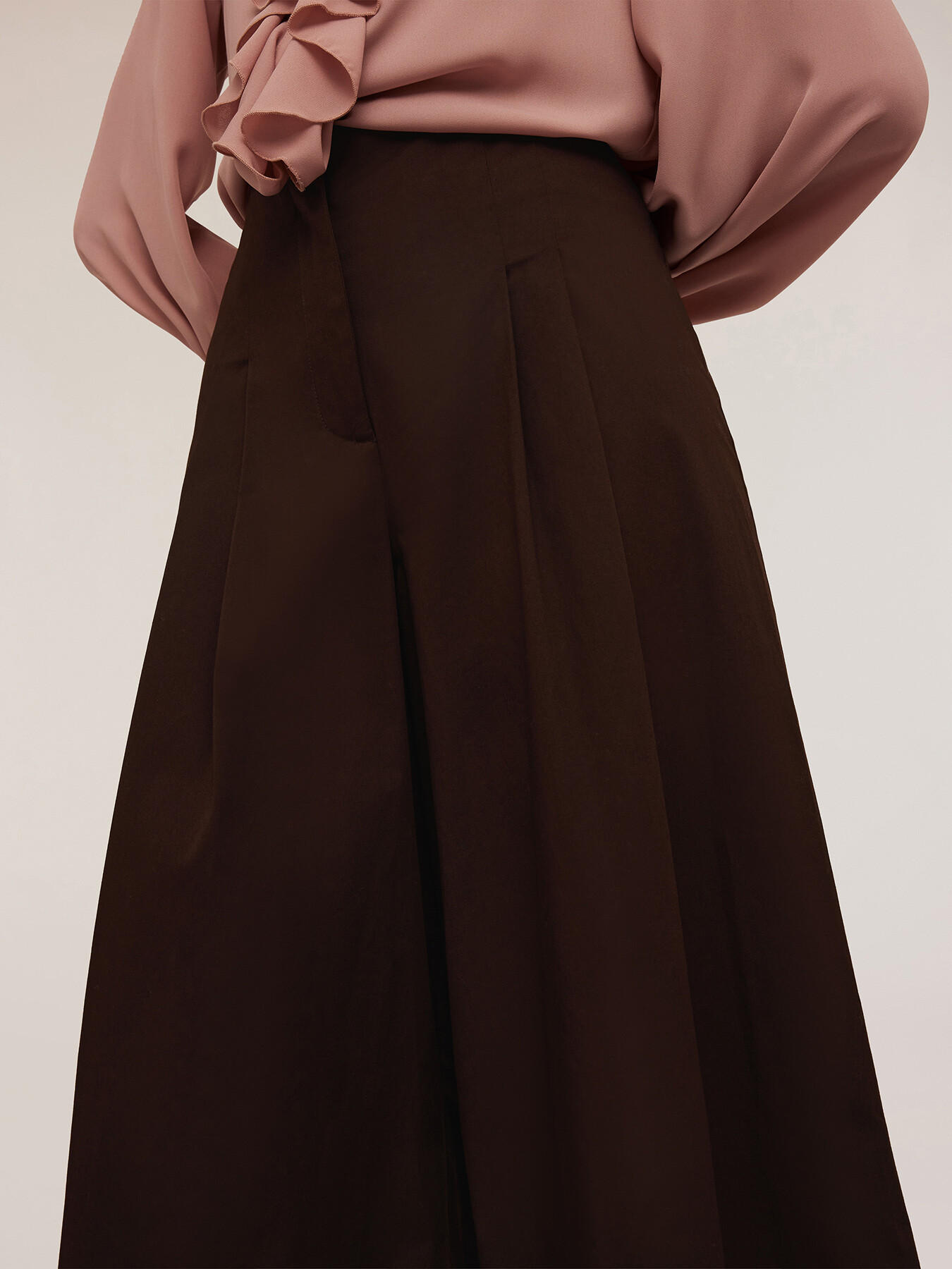 Pantaloni palazzo in cotone image number 3