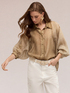 Oversized lyocell blend shirt image number 0