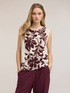 Viscose top with floral print image number 0