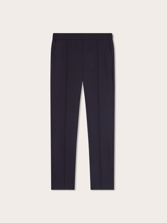 Slim-Fit-Hose aus Milano-Strick