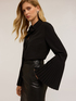 Shirt with pleated sleeves image number 0