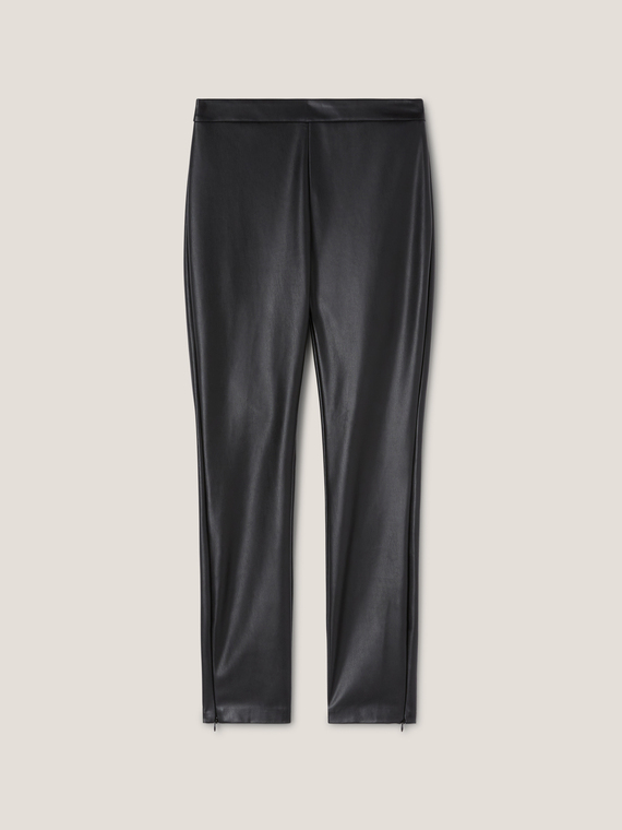 Faux leather super skinny trousers