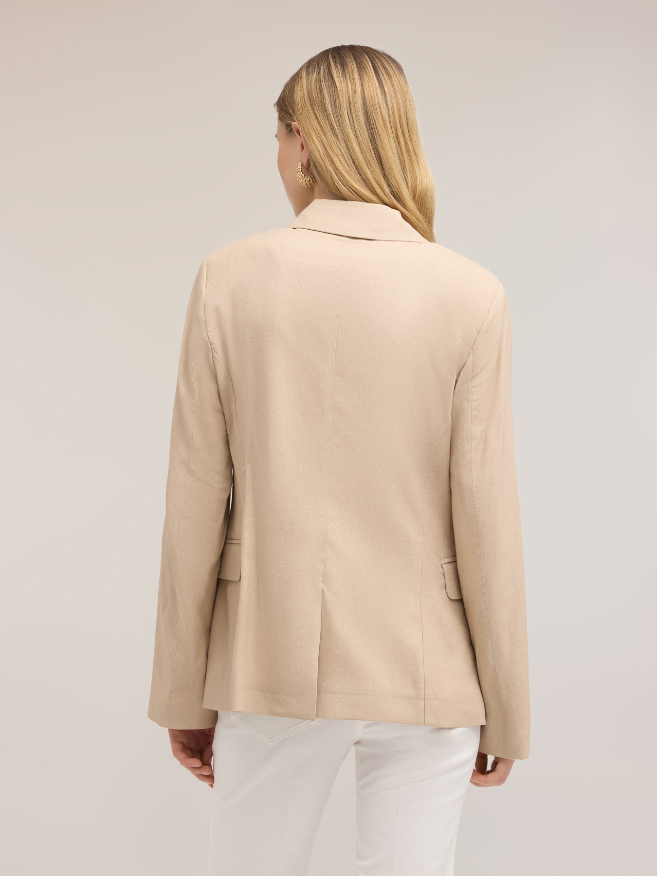 Blazer en m&eacute;lange de lin image number 1