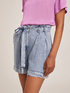 Shorts fluido effetto denim in lyocell image number 2