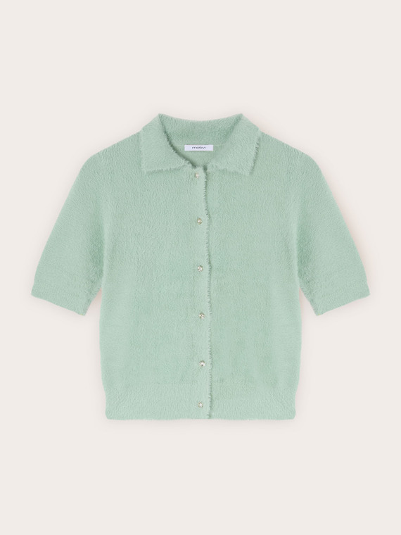 Cardigan in maglia con bottoni